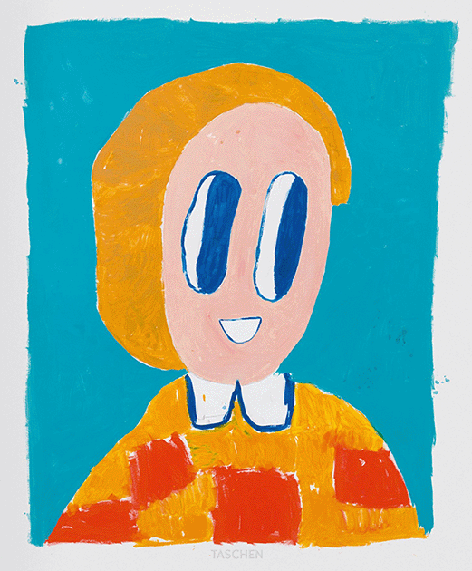 André Butzer, Untitled, acrylic on canvas, 2019.